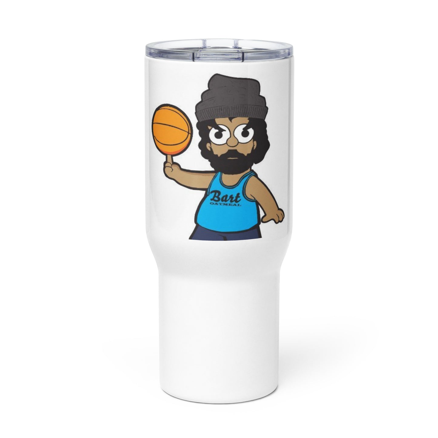 Bart Oatmeal Travel mug with a handle