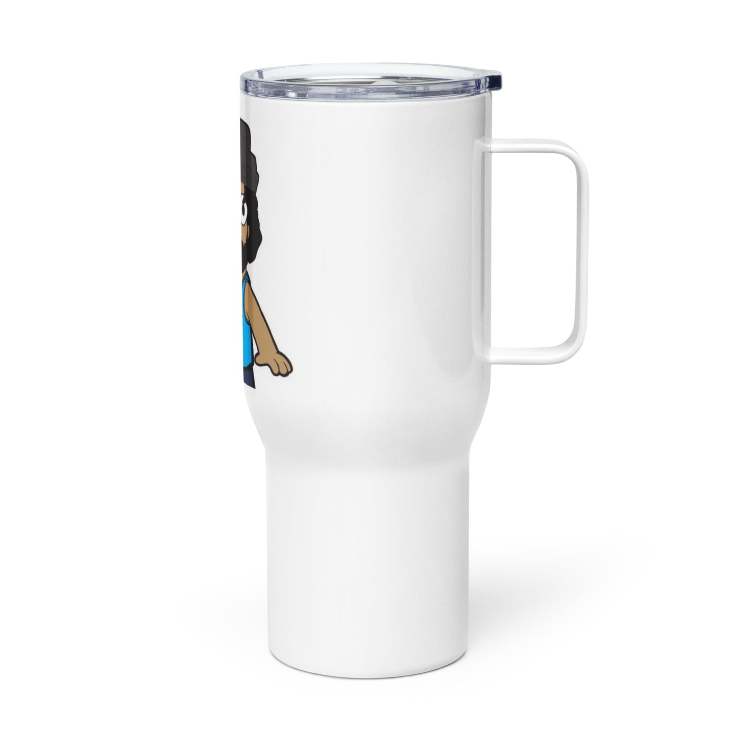 Bart Oatmeal Travel mug with a handle